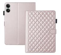 Custodia protettiva per tablet Xiaomi Redmi Pad Pro 12,1 pollici 2024 con staffa guscio in PU e TPU con slot per schede, antiurto, sottile, protezione resistente (oro rosa)