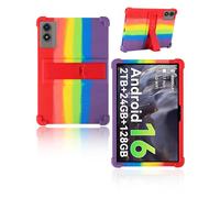 Custodia protettiva per Tabwee T50 Tablet 11 Pollici 2026 Ultimo yystao Bambini Cover in Silicone Morbido Compatibile con Tabwee T50, Supporto Regolabile (Arcobaleno)
