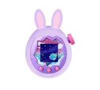 Custodia protettiva per Tamagotchi Paradise con orecchie da coniglietto, in morbido silicone, antiscivolo e antigraffio, colore: viola