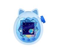 Custodia protettiva per Tamagotchi Paradise, custodia protettiva in morbido silicone con orecchie di gatto, facile da pulire, custodia con colori macaron carino (blu)