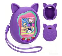 Custodia protettiva per Tamagotchi Uni, custodia morbida in silicone liquido, resistente alle cadute, antiscivolo, per Tamagotchi Uni Games accessori (viola)