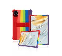 Custodia protettiva per TECLAST T60AI 12 pollici, yystao bambini morbido silicone custodia compatibile con tablet TECLAST T60AI, supporto regolabile (arcobaleno)