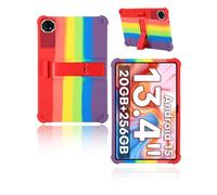 Custodia protettiva per Teclast T65 Plus Tablet 13.4 pollici 2025 più nuovo, yystao bambini custodia morbida in silicone compatibile con Teclast T65 Plus, supporto regolabile (arcobaleno)