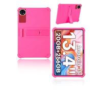 Custodia protettiva per Teclast T65 Plus Tablet 13.4 pollici 2025 più recente, yystao bambini custodia morbida in silicone compatibile con Teclast T65 Plus, supporto regolabile (rosa)