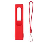 Custodia protettiva per telecomando Cover in silicone con cinturino da polso Durevole antiscivolo Adatto alla pelle per 01265A 01270A TM1790A TM2180E Accessori TV (Insieme rosso)