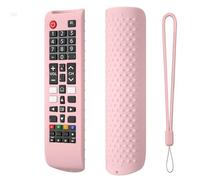 Custodia Protettiva per Telecomando per Samsung Smart TV, Copertura Protettiva Antiurto in Silicone per BN59-01315A BN59-01315B BN59-01315E BN59-01315L telecomando (Rosa)