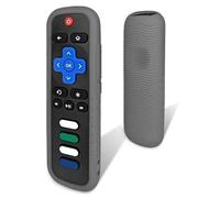 Custodia protettiva per telecomando Roku - Materiale in silicone ecologico, a prova di goccia, antipolvere, lavabile, compatibile con la maggior parte dei modelli di Roku Voice Remote Skin, Roku TV