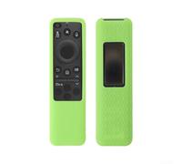 Custodia protettiva per telecomando Samsung BN59-01480A, in silicone, antiscivolo, antigraffio, si illumina al buio, con cinturino da polso per Smart TV, 14,2 x 4 x 1,2 cm, verde luminoso