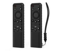 Custodia protettiva per telecomando Samsung SolarCell 2023 TM2360E BN59-01432A TM2361E BN59-01439A Smart TV Remote Anit-Lost con cordino custodia in silicone (nero)