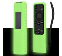Custodia protettiva per telecomando Samsung SolarCell 2023 TM2360E BN59-01432A TM2361E BN59-01439A Smart TV Remote Anit-Lost con cordino custodia in silicone (verde fluorescente)