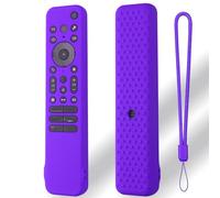 Custodia protettiva per telecomando Sony RMF-TX810U/RMF-TX811U/RMF-TX910U, custodia morbida in silicone, antiurto, antiscivolo, con cordino (viola)