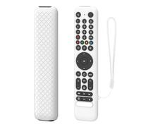 Custodia protettiva per telecomando TCL RC716/RC833, in silicone, antiurto, base antiscivolo, design anti-polvere, cover protettiva in silicone anti-goccia (bianco)
