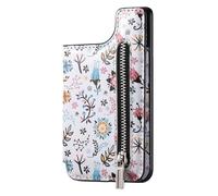 Custodia protettiva per telefoni cellulari magnetici contro il furto, copertura multifunzionale del telefono cellulare con manico | Archiviazione sicura per carte di credito, contanti e monete, nero