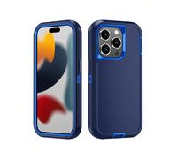 Custodia protettiva per telefono a prova di urto, grado militare, robusta e resistente, antigraffio, protettiva a tutto il corpo, custodia protettiva 3 in 1 durevole compatibile con iPhone, Galaxy, HO