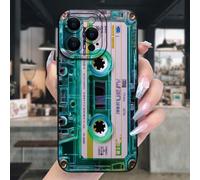 Custodia protettiva per telefono antiurto, con nastro magnetico, verniciata in nero con perforazioni, design minimalista e creativo, compatibile con iPhone 17/17 Pro/17 Pro Max/16/11/16 Pro/16 Plus/16