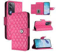 Custodia protettiva per telefono compatibile con OPPO A5 5G/A3 PRO 5G Overseas/OPPO A3 PRO 5G India/OPPO A80 5G Europa/OPPO K12X 5G Overseas, PU/TPU flip in pelle antiurto, rosa