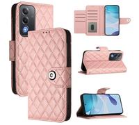 Custodia protettiva per telefono compatibile con OPPO A5 5G/A3 PRO 5G Overseas/OPPO A3 PRO 5G India/OPPO A80 5G Europa/OPPO K12X 5G Overseas, PU/TPU Flip in pelle antiurto, rosa corallo