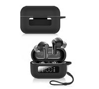 Custodia protettiva per TOZO NC3 Hybrid Active Noise Cancelling Earbuds, custodia in silicone morbido con impermeabile, antiurto e antigraffio, ideale per la protezione quotidiana, nero