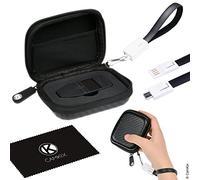 Custodia Protettiva per Trezor One Portafoglio Bitcoin/Criptovaluta Incluso Cinturino USB per Trasporto, Alimentazione e Trasferimento Dati - Custodia Duratura in Nylon con Tasca in Rete - Leggero