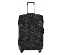 Custodia protettiva per valigia - Formula chimica carina morbida e alla moda per bagagli, Nero , L