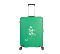 Custodia Protettiva per Valigie in Tessuto, Disponibile in Nero/Verde/Multicolore, Misure M (65cm) e L (75cm), con Chiusura a Zip ed Elastico (Dolce Vita Green, Large-75cm)