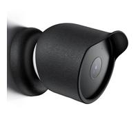 Custodia protettiva per videocamera di sicurezza Google Nest Cam per esterni o interni (batteria), in morbido silicone, impermeabile, antipolvere, accessori per fotocamera (nero)