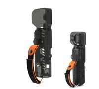 Custodia protettiva Pocket 3, custodia protettiva per fotocamera cardanica, antiscivolo, con cinturino per le dita, per DJI Pocket 3, Nero , Antiscivolo