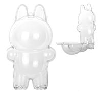 Custodia Protettiva Portachiavi Bag Charm per Labubu 1.Generazione, Protective Trasparente PVC Borsa per Labubu Doll, Installazione Semplice, Moderna e Durevole, Proteggi la Tua Bambola