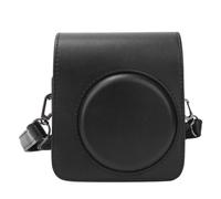 Custodia protettiva portatile a tracolla in pelle PU, compatibile con Fujifilm Instax mini70, colore nero.
