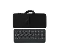Custodia protettiva portatile antiurto impermeabile per tastiera e mouse Logitech MK540/MK545 Advanced Wireless Keyboard & Mouse Combo, nero