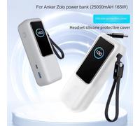 Custodia protettiva portatile in silicone per Anker Zolo Power Bank, ideale per viaggi e uso quotidiano (grigio)