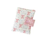 Custodia protettiva portatile in tessuto con fiocco e motivo floreale, per schizzi, studio e viaggi