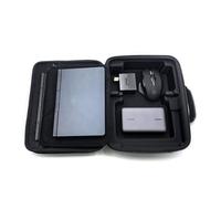 Custodia protettiva portatile tutto in uno, compatibile con GPD Pocket 4, custodia rigida in EVA, supporto per tastiera, mouse, caricabatterie, base per presa (nero)