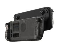 Custodia protettiva posteriore per la sostituzione del guscio della console di gioco per Steam Deck, antiscivolo, design anti-collisione, accessorio di gioco (Nero)