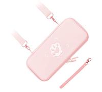 Custodia Protettiva Rigida, Antipolvere di Grande capacità, Resistenza Ai Graffi Professionale, Fodera Morbida, Simpatica Custodia per Zampa di Gatto per Accessori per Console di Gioco (Bella rosa)