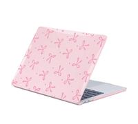 Custodia protettiva rigida in plastica resistente con motivo a fiocco rosa, adatta per modelli MacBook Air e Pro Pro 13.3 A1706 A1708 A1989 A2159 A2289 A2251 A2338,MacBook Air M2 2022 A2681,Air 13 A19