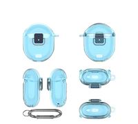 Custodia protettiva rigida in TPU per accessori G00gle Pixel Buds Pro 2 (blu trasparente)