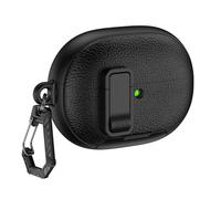 Custodia Protettiva Rigida per Auricolari Huawei FreeBuds Pro 5 con Supporto per Smartphone e Blocco, Custodia Anti-Graffio con Motivo Litchi, Cover Protettivo per Auricolari
