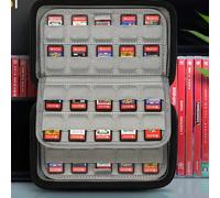 Custodia protettiva rigida per contenere a 80 schede di gioco/schede SD, compatibile con Switch o PS Vita Tagli UnicaPoliestere