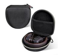 Custodia protettiva rigida per cuffie Sony WH-1000XM4 per jbl Tour One - Borsa da viaggio resistente agli urti con moschettone - Marrone 15,5 x 15 x 8 cm (Nero Oro)