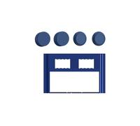 Custodia protettiva rigida per il monitor della console per Legion Go con copertura del bilanciere in silicone, accessori per la custodia del guscio protettivo del monitor per Legion Go (Blu)