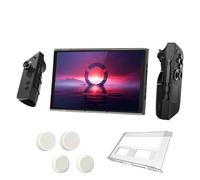 Custodia protettiva rigida per il monitor della console per Legion Go con copertura del bilanciere in silicone, accessori per la custodia del guscio protettivo del monitor per Legion Go (Trasparente)