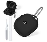 Custodia protettiva Runway per Beats Powerbeats Pro 2 auricolari Bluetooth senza fili, custodia in silicone morbido, impermeabile, con fibbia e penna di pulizia