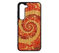 Custodia protettiva S23 in legno e silicone Mandala SM-S911B/DS telefono effetto 3D custodia indiana zen made in France per Samsung Galaxy