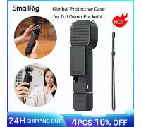 Custodia Protettiva SmallRig per Gimbal DJI Osmo Pocket 4 con Cinghia da Polso, Custodia in Silicone Protettiva per il Corpo e lo Schermo, Impugnatura Filettata 6005