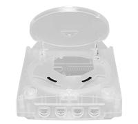 Custodia protettiva sostitutiva in plastica traslucida per console di gioco Dreamcast DC, materiale ABS bianco trasparente, copertura superiore e inferiore, supporto per