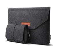Custodia protettiva sottile in feltro per computer portatile da 14,1", 14,4", 14,4", compatibile con Apple MacBook Pro da 14", Asus, Dell, HP, Thinkpad, notebook, Chromebook, Ultrabook, colore grigio