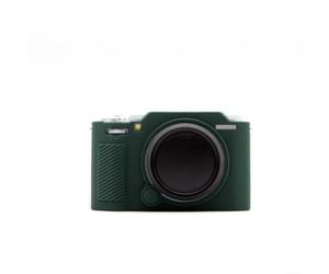 Custodia protettiva specifica in silicone per Fujifilm X-M5 che fornisce una protezione bilanciata, leggera al tatto e completa accessibilità a pulsanti e porte (verde)
