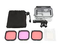 Custodia Protettiva Subacquea per Fotocamera, Custodia Impermeabile Subacquea Portatile da 45 M con 3 Filtri Colorati Custodia Protettiva Subacquea per 9 10 Custodia Subacquea Impermeabile per Fo