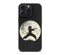Custodia protettiva Taekwondo Girl in the Moon compatibile con iPhone 15/Plus/Pro/Pro Max, custodia antiurto per cellulare